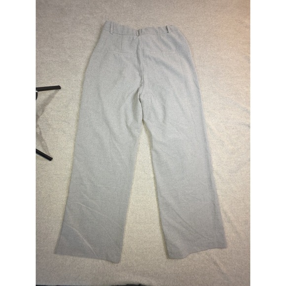 Abercrombie & Fitch Women's Blue Grey Pleated Wide Leg Trouser Pants Size M(2) - Picture 4 of 16